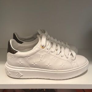 Louis Vuitton White Sneakers Minimalist Design